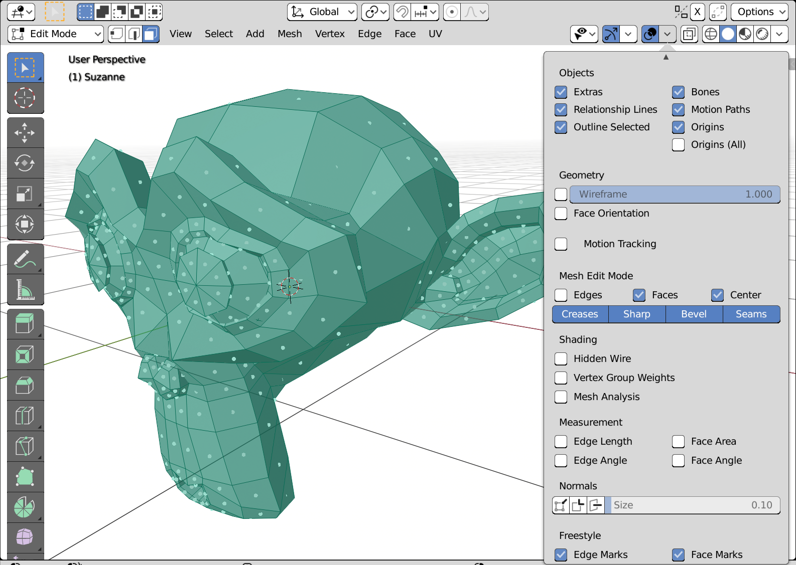 Enable face dots from the Viewport Overlays rollout. Ahh . . . clarity!